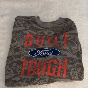 Ford Camouflage Sweatshirt with Red and Blue Accents
